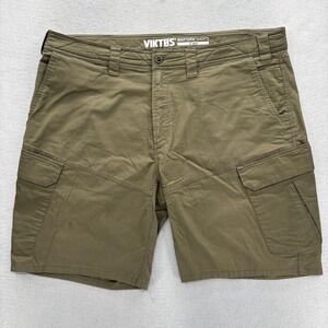 Viktos Wartorn Shorts Mens 44 Green Cargo Canvas 10" Tactical Workwear Outdoor